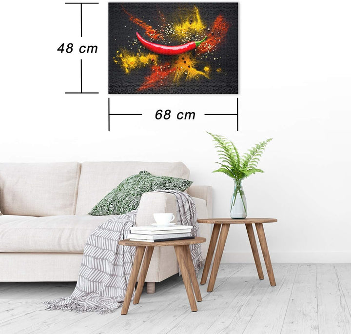 Ulmer Puzzleschmiede - Puzzle „Spiel mit dem Feuer“ - Klassisches 1000 Teile Puzzle – Puzzlemotiv sc