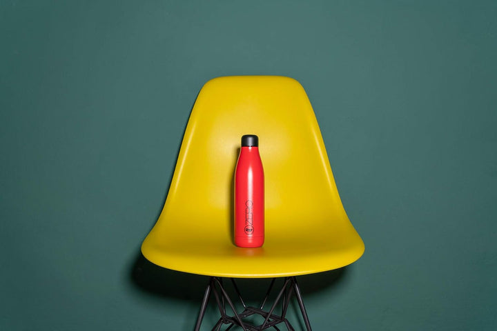 QUY CUP Zero Edelstahl Trinkflasche 0,5l, Travel Mug, Thermoskanne mit Vakuumverschluss im Italienis