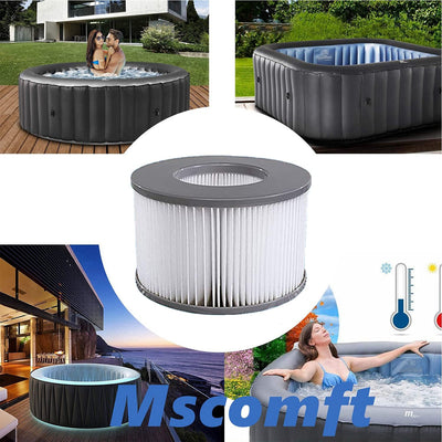 Mscomft Ersatzfilter für MSPA Whirlpool Ersatz Filter Filterkartusche Wasserfilter,Filter für Whirlp