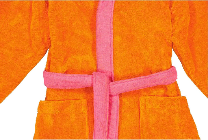 Vossen Kinderbademäntel Kinder Kapuze Bixie electric orange/prim rose - 0006 110-116, 110-116