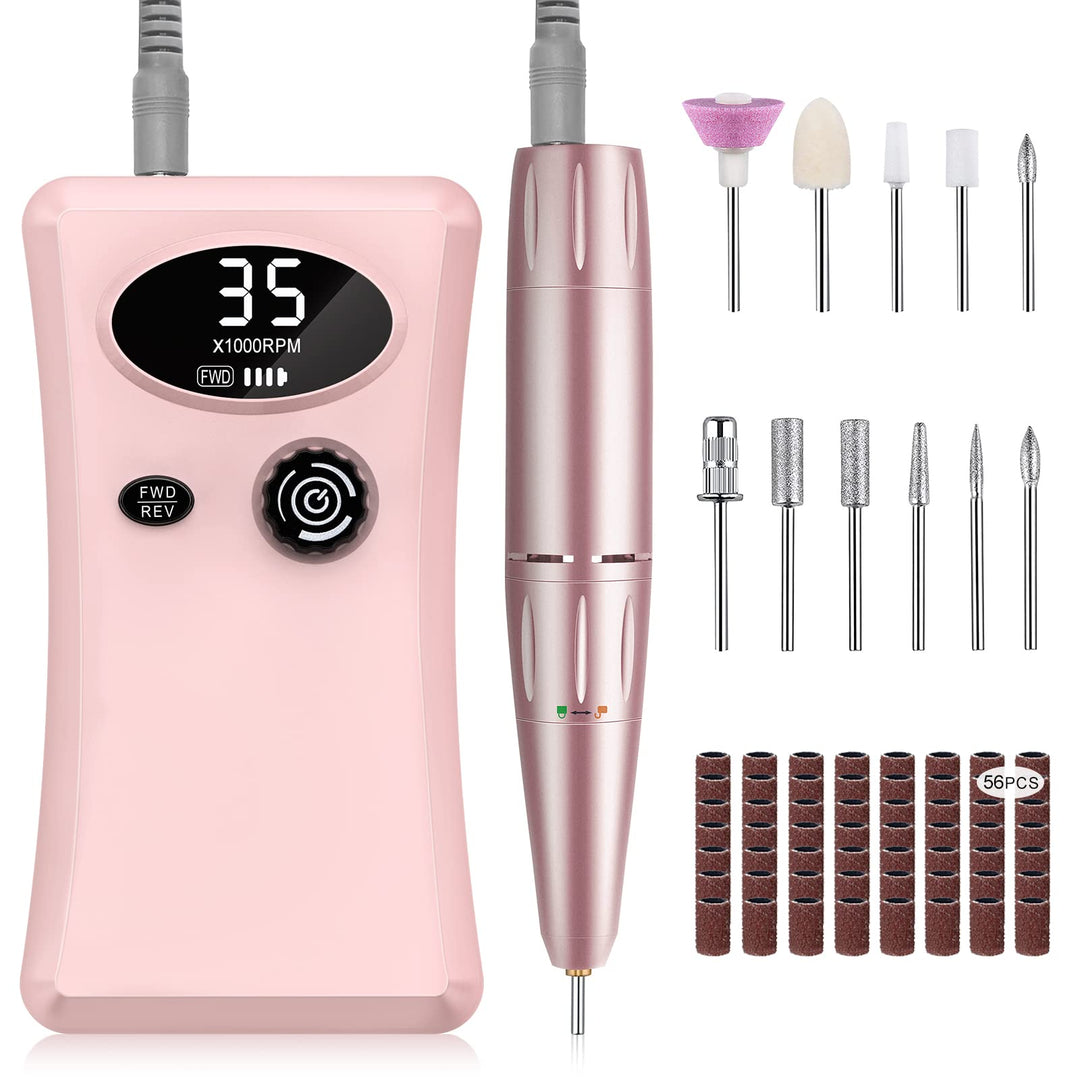 Elektrische Nagelfräser 35000 U/min, Urbuti 11 in 1 Professionell Maniküre set, USB Aufladbare Elekt