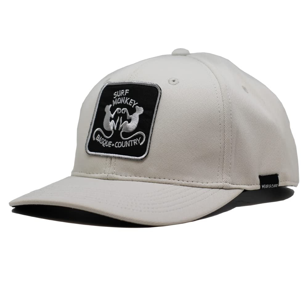 SURF MONKEY Recycled Sport Cap Technische Schnelltrocknende Kappe Gebrochenes Weiss, Gebrochenes Wei