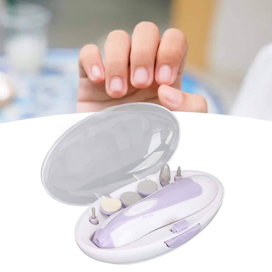 Elektrisches Nagelfeilen-Set, Nagelbohrmaschine Zur Entfernung Abgestorbener Haut mit 6 Köpfen, Hoch