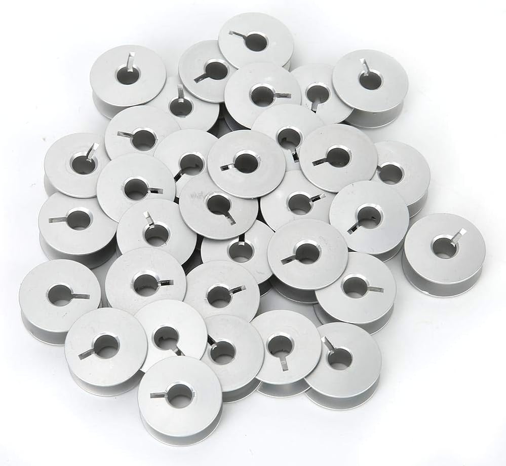 Spulenkapsel, 100 Stück 55623A Aluminiumspulen Schlitz, Industrienähmaschinenteile für Universal für