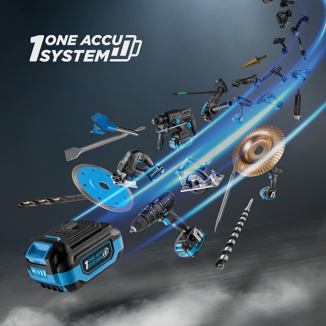 HÖGERT TECHNIK Akku-Schlagbohrschrauber-Set 18V, 200 Nm & 100 Nm, 2 Bürstenlose Schlagschrauber, 2x