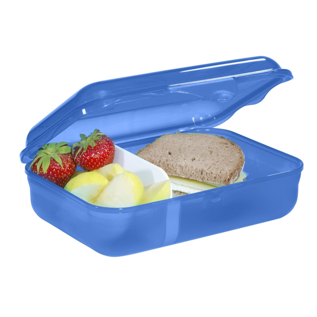 Step by Step Lunchbox „Police Truck Charly“ blau, mit Trennwand und Klickverschluss, spülmaschinenfe