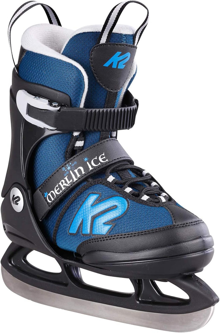 K2 Jungen Merlin Ice, Black-Blue Skates M (EU: 32-37 / UK: 13-4 / US: 1-5) black - blue, M (EU: 32-3
