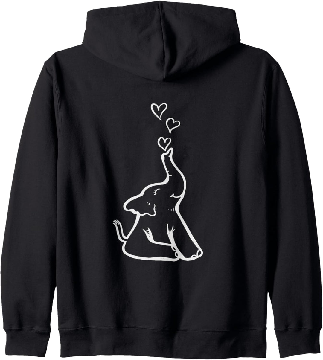 Niedlicher Babyelefant der Elefant Kapuzenjacke