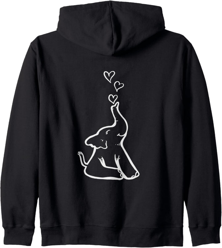 Niedlicher Babyelefant der Elefant Kapuzenjacke