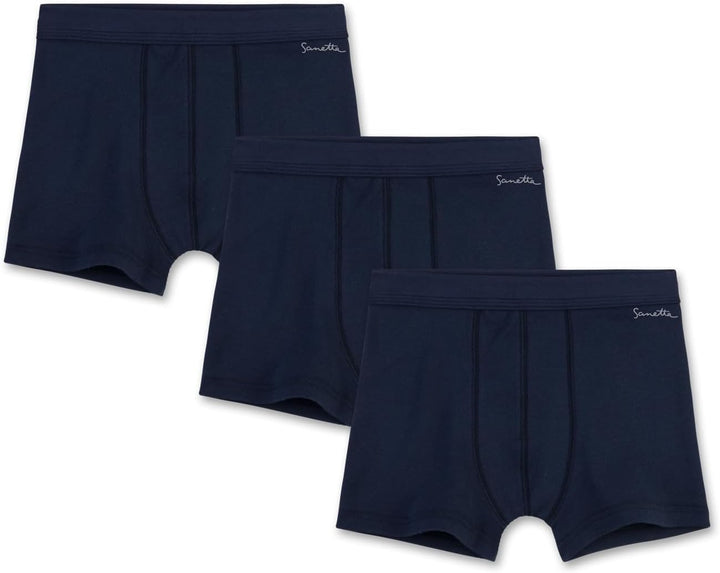 Sanetta Jungen-Shorts (Dreierpack) | Hochwertige und nachhaltige Unterhose für Jungen aus Bio-Baumwo