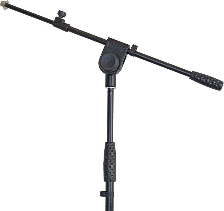 keepdrum EMS013 Mikrofonständer PRO Stativ halbhoch ausziehbar mit Galgen, EMS013