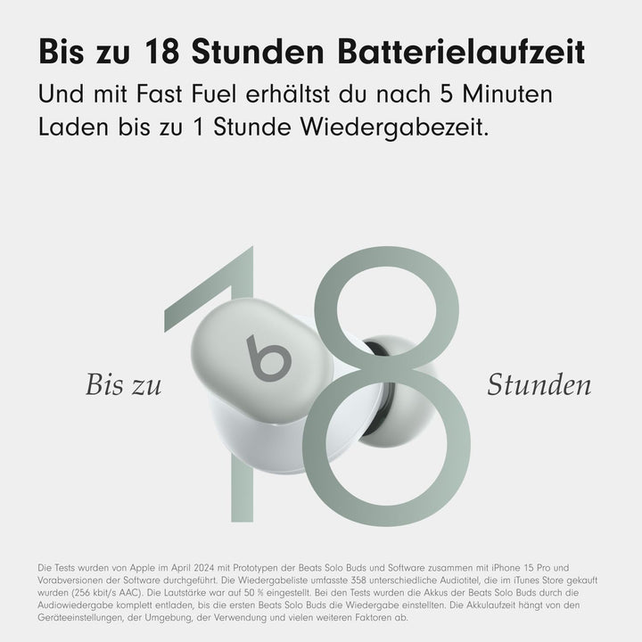 Beats Solo Buds – kabellose Bluetooth In-Ear Kopfhörer | 18 Stunden Akkulaufzeit | Apple & Android-K