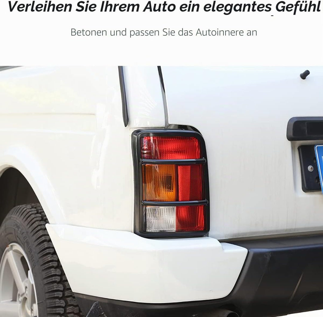 DIYUCAR 2 x Legierung Auto Rücklicht Schutz Rahmen Verkleidung für NIVA Zubehör