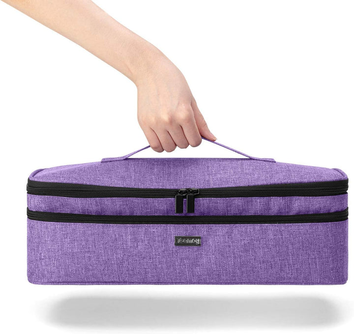 Teamoy Aufbewarhungstasche für Warmluftbürste Haartrockner, Glättender Styler Tragetasche, Reisetasc
