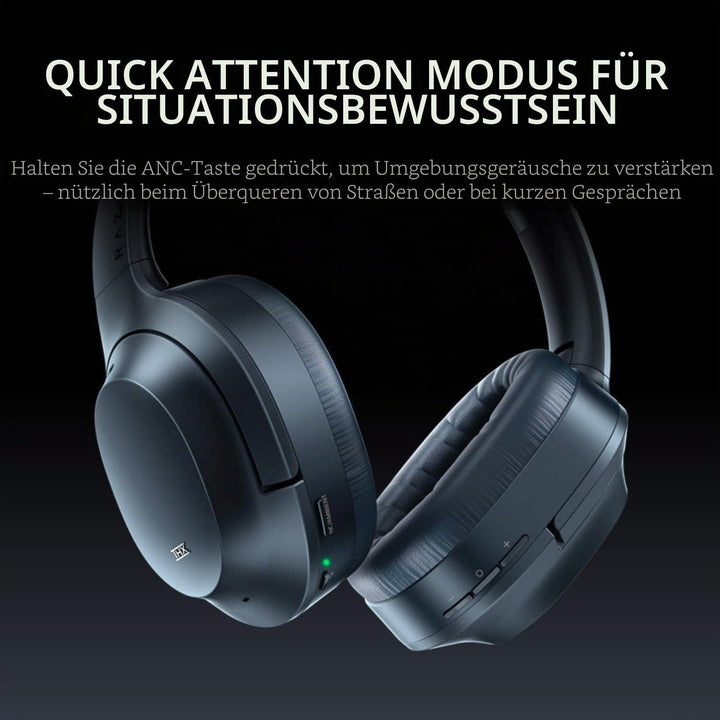 Razer Opus - Kabelloser Kopfhörer mit THX-Zertifikat und aktiver Rauschunterdrückung ANC (Wireless H