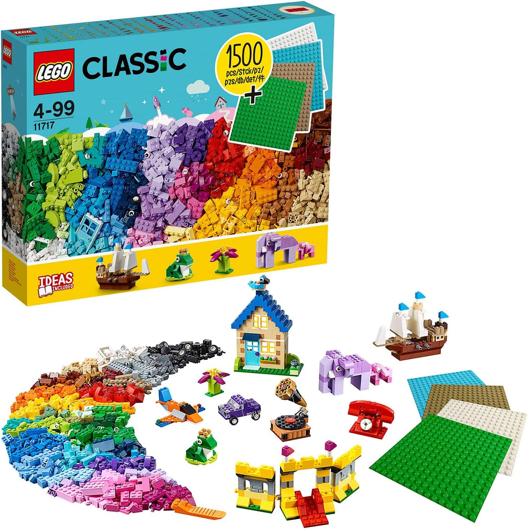 LEGO 11717 Classic extragrosse Steinebox mit Bauplatten kreatives und Konstruktionsspielzeug ab 4 Ja