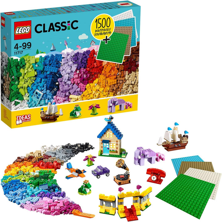 LEGO 11717 Classic extragrosse Steinebox mit Bauplatten kreatives und Konstruktionsspielzeug ab 4 Ja