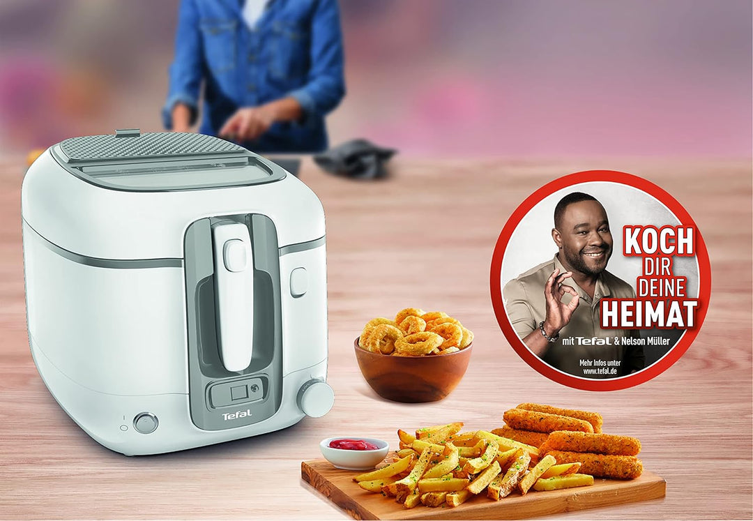 Tefal FR3141 Super Uno Fritteuse | Thermogehäuse | bis zu 1,2 kg Fassungsvermögen | digitaler Timer