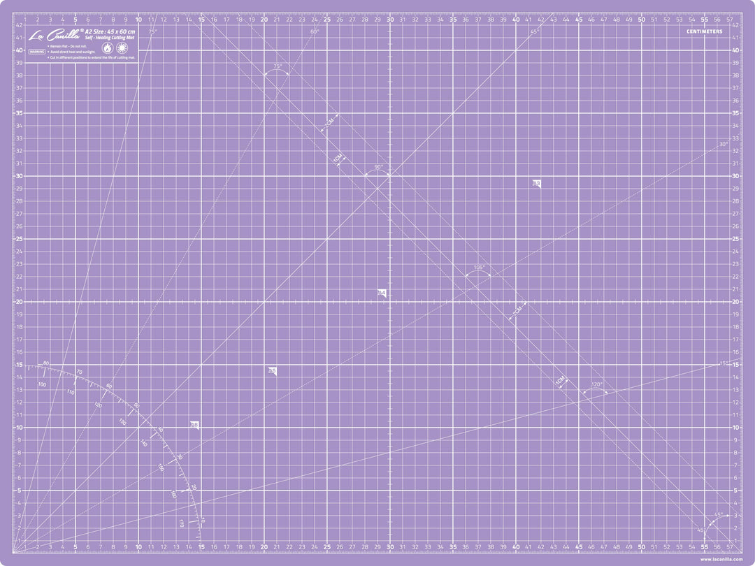 La Canilla Schneidematte A2 Selbstheilend (60x45 cm - 24x18") Cutting Mat Schneideunterlage für Bast