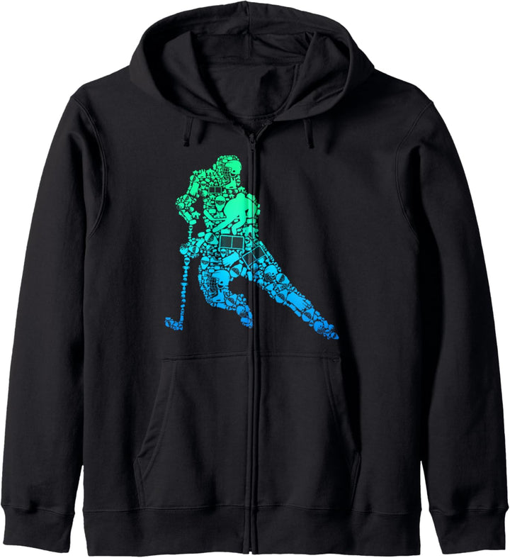 Eishockey Eishockeyspieler Jungen Kinder Männer Kapuzenjacke