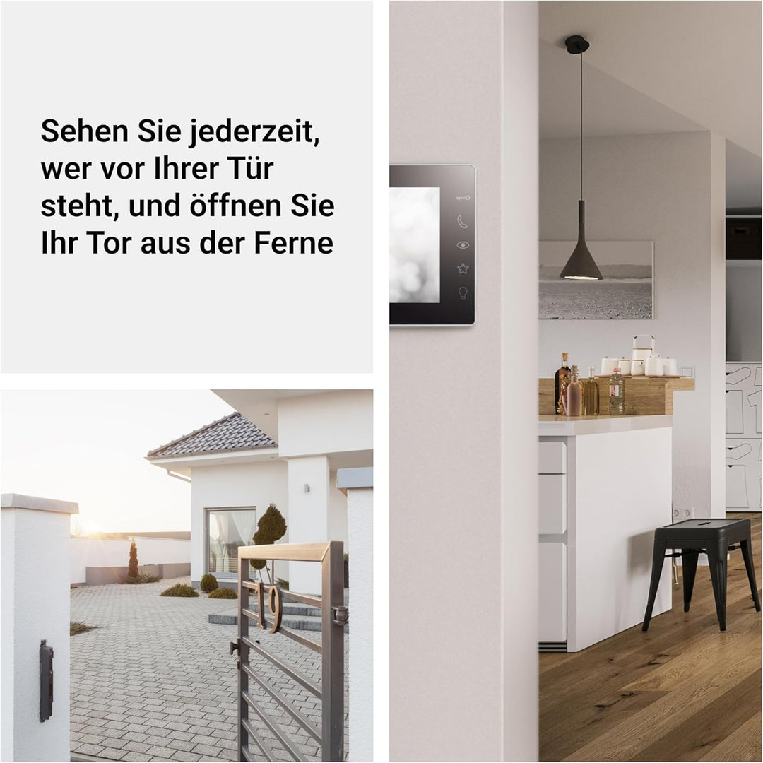 LEGRAND, EASYKIT Plus Video-Innenstelle, 7"-Hochglanz-Farbmonitor, Sensortasten, individuelle Einste