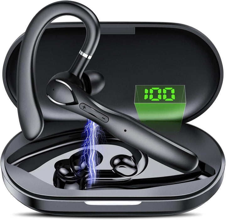 Headset Bluetooth, Headset mit Mikrofon, Bluetooth V5.3 Headset mit Noise Cancelling Mikrofon,100 St