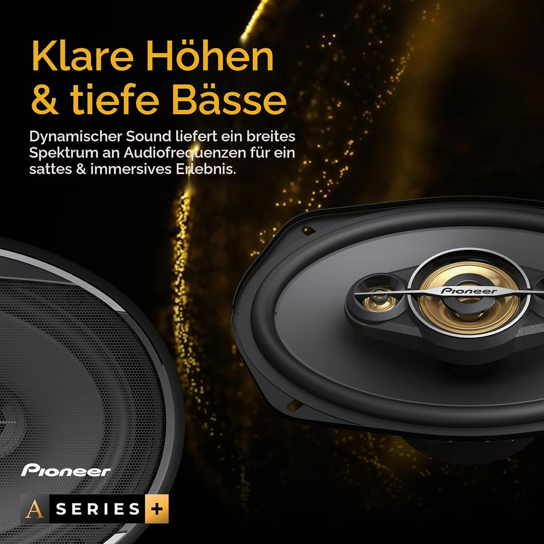 Pioneer TS-A1301C 13 cm 2-Weg-Komponentenlautsprecher Set mit 2 Lautsprechern (je 300 W max., 50 W S
