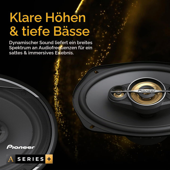 Pioneer TS-A1301C 13 cm 2-Weg-Komponentenlautsprecher Set mit 2 Lautsprechern (je 300 W max., 50 W S