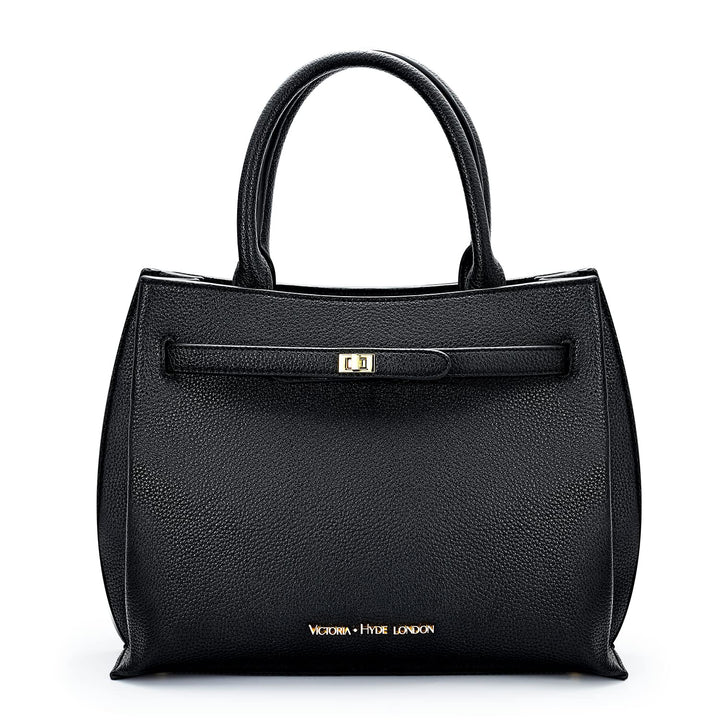 VICTORIA HYDE Handtaschen Damen Gross PU Leder Shopper Damen Handtasche Schwarz Elegant Schultertasc