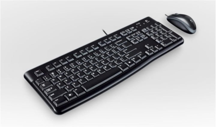 Logitech MK120 Kabelgebundenes Set mit Tastatur und Maus für Windows, Französisches AZERTY-Layout -