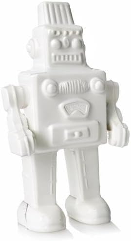 Seletti Vorratsdose My Robot Kuriositäten, Porzellan, Weiss, 17,4 x 12,4 x 30 cm