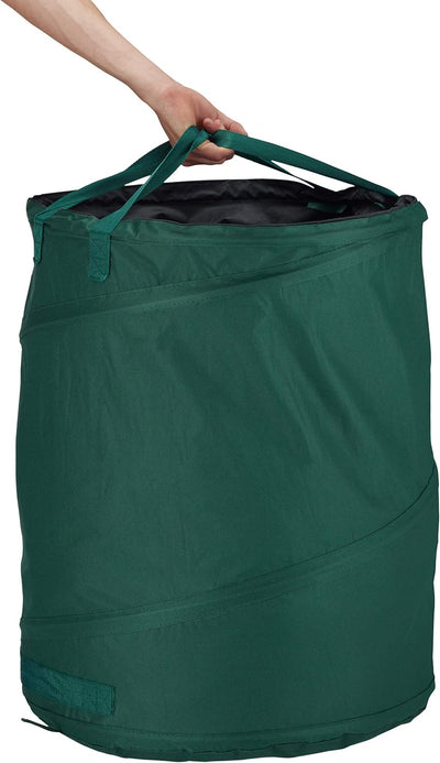 Relaxdays Laubsack selbstaufstellend, 3er-Set, Gartenabfallsack Pop-Up, 160 L, Gartensack selbststeh