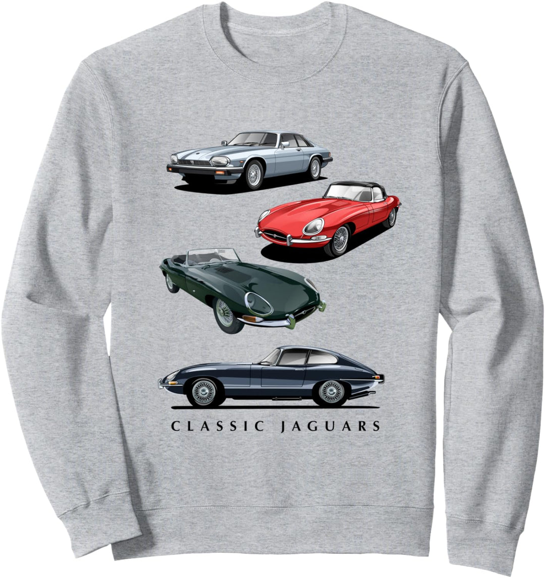 Britische Sportwagen - Classic Jaguars Sweatshirt
