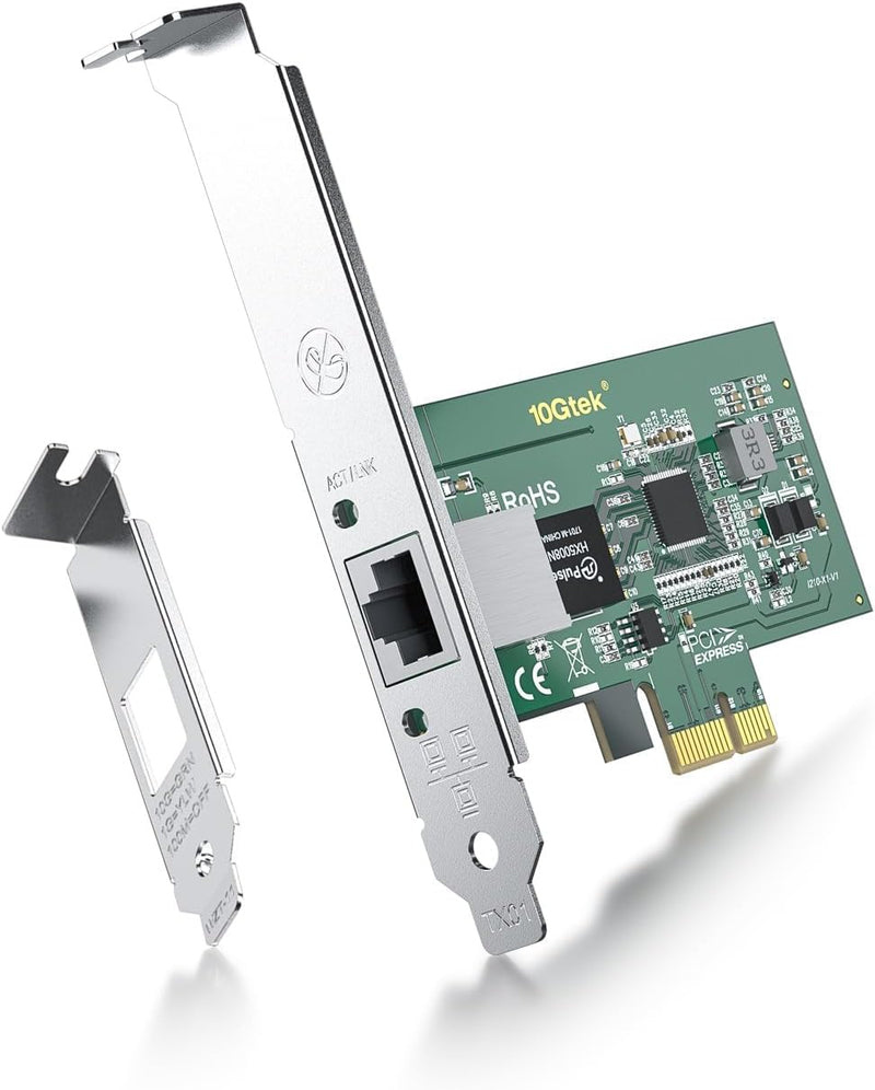ipolex 1.25G Ethernet-Netzwerkkarte, 1x RJ45+ Port, 10GbE NIC im Vergleich zu Intel i210-T1, unterst