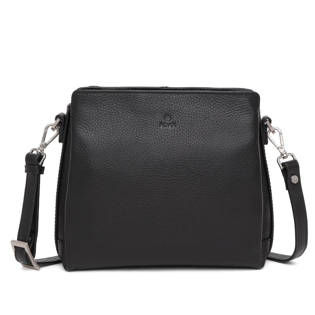 Adax Stylish Elegant Echtleder Umhängetasche Schultertasche Damen, Hüfttasche Gross Desigual Crossbo