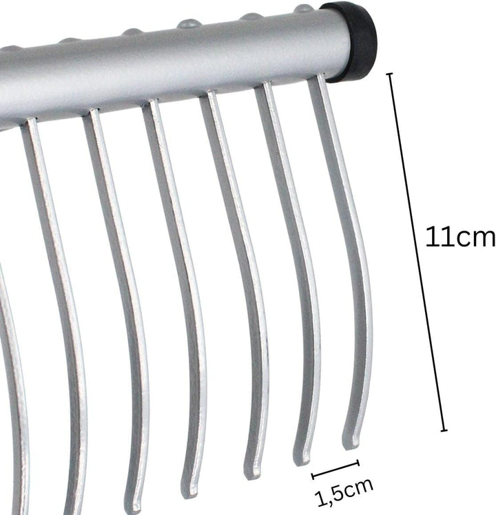 Rekord Rasenrechen (Stahl, pulverbeschichtet) - Arbeitsbreite: 70 cm - ohne Stiel, Laubrechen, Bügel