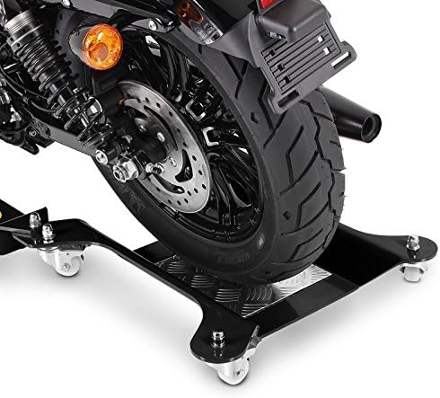 ConStands Motomover III - Motorrad Rangierschiene für Chopper/Custombike Low Schwarz Längenverstellb