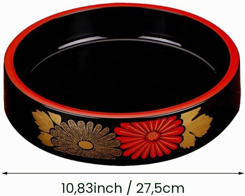 Runder Sushi-Teller, Japanisches Sushi-tablett, Sashimi-servierplatte, Küche, Sashimi-tablett, Japan