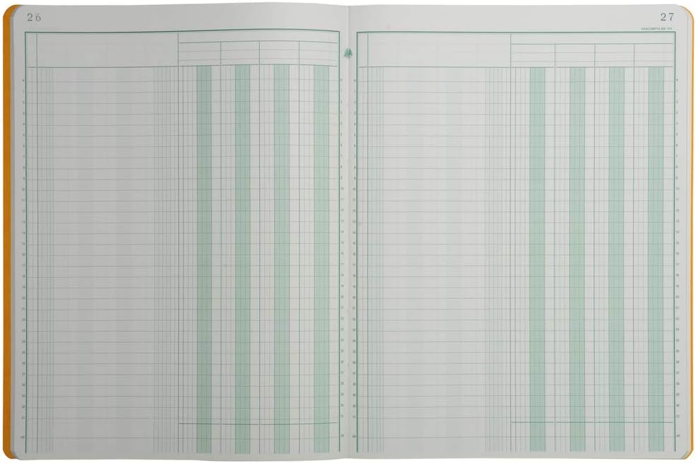 EXACOMPTA 4040E Piq?re, 4 colonnes, 31 lignes, 80 pages VE1