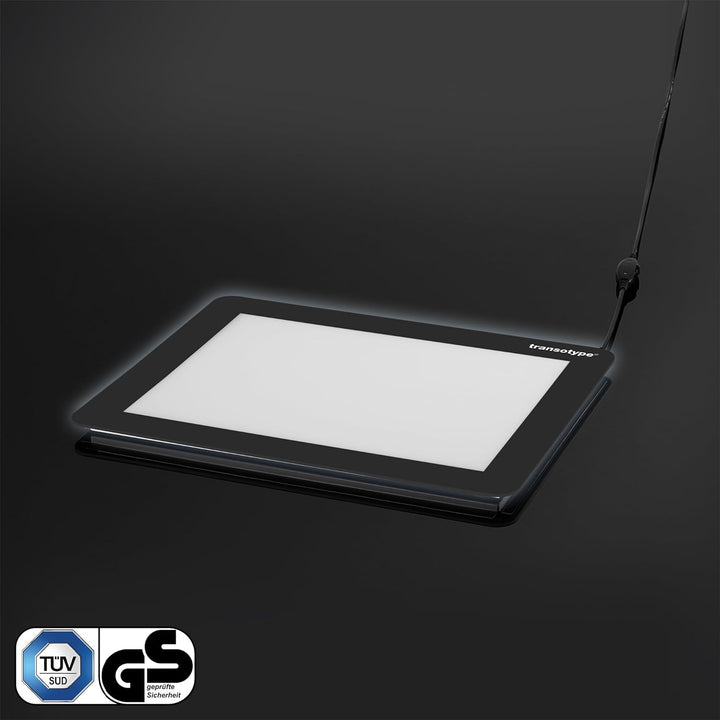 transotype LED Leuchttisch DIN A3, stufenlos dimmbar, auch in DIN A4 auswählbar, LED DRAWING LIGHT T