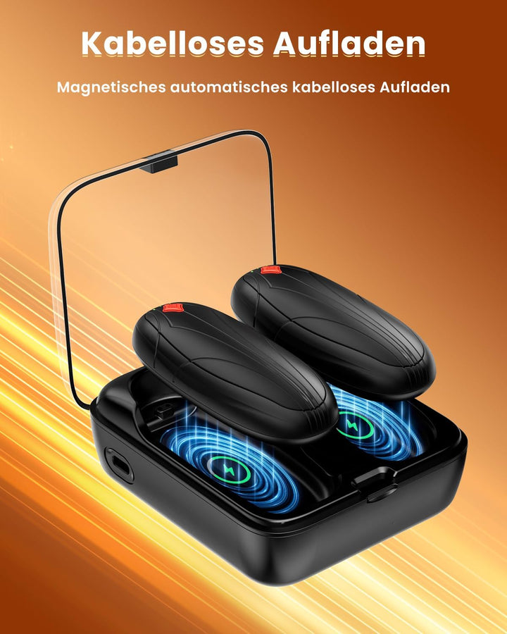 Miaton Elektrischer Handwärmer Taschenwärmer Wiederverwendbar mit Ladekoffer Akkulaufzeit 14000 Mah,