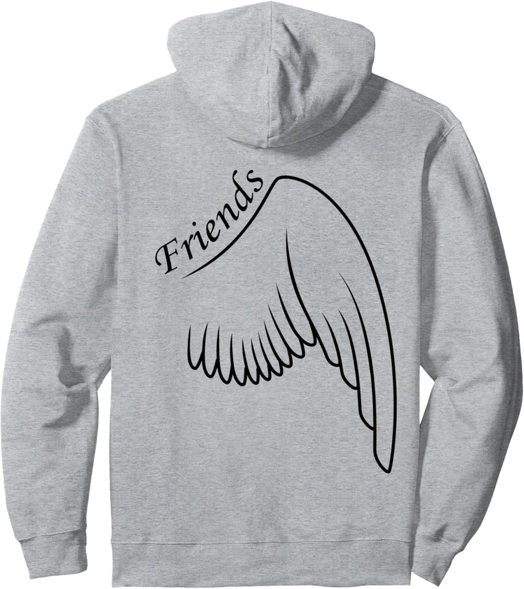 Best Friends Partnerlook Beste Freunde Engelsflügel Pullover Hoodie