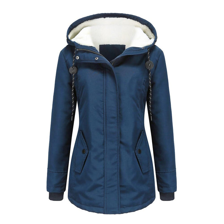 YYNUDA Damen Winterparka Dicker Warm Lang Wintermantel mit Fellkapuze Winter Jacke Outdoor Jacke für