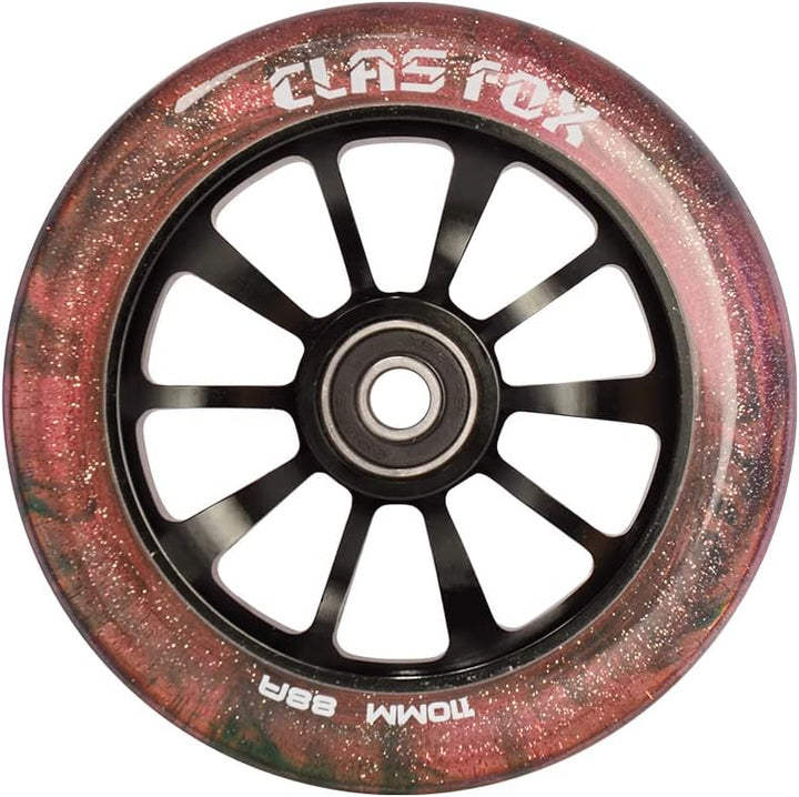 CLAS FOX Pro Stunt Scooter Rollen Roller Räder 110mm EIN Paar mit ABEC-9 Kugellager CNC Metallker (2