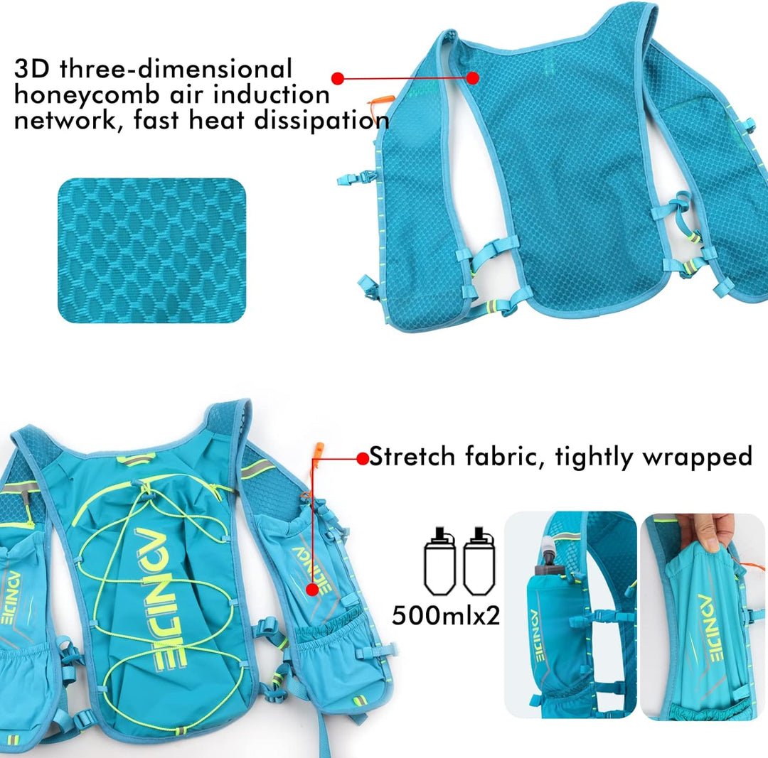 Trinkrucksack, Geila Running Trinkweste, Marathon Trail Running Rucksack, Atmungsaktiver Rucksack Ou