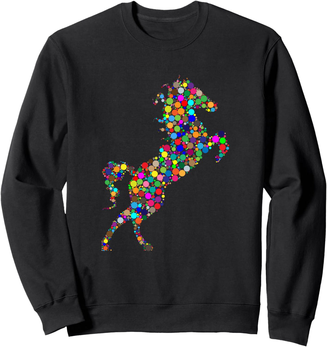 What Can You Create With Just A Dot -Horse Dots Sweatshirt
