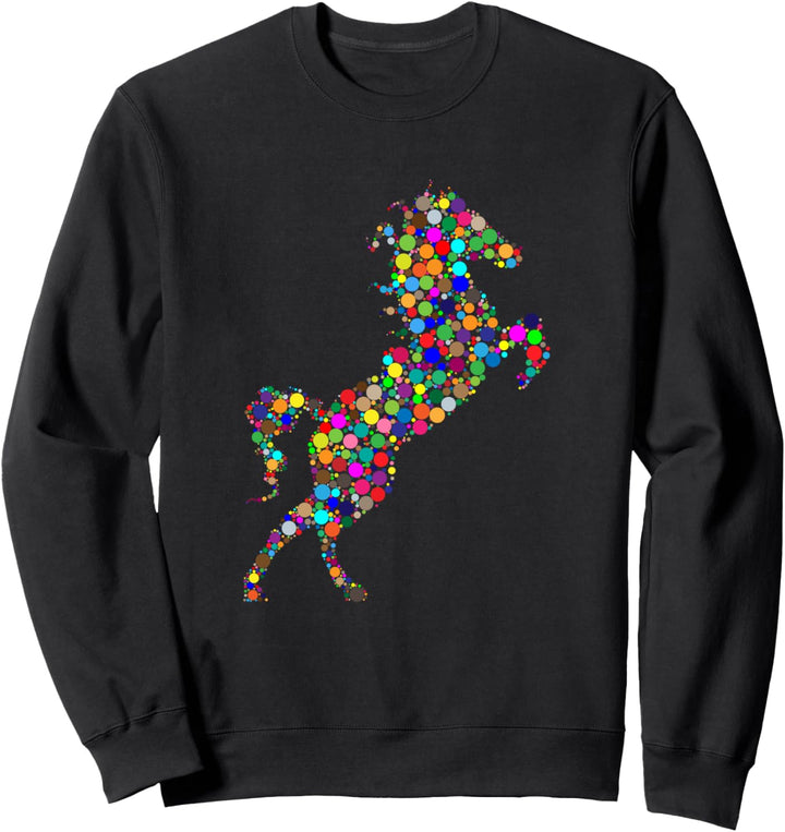 What Can You Create With Just A Dot -Horse Dots Sweatshirt