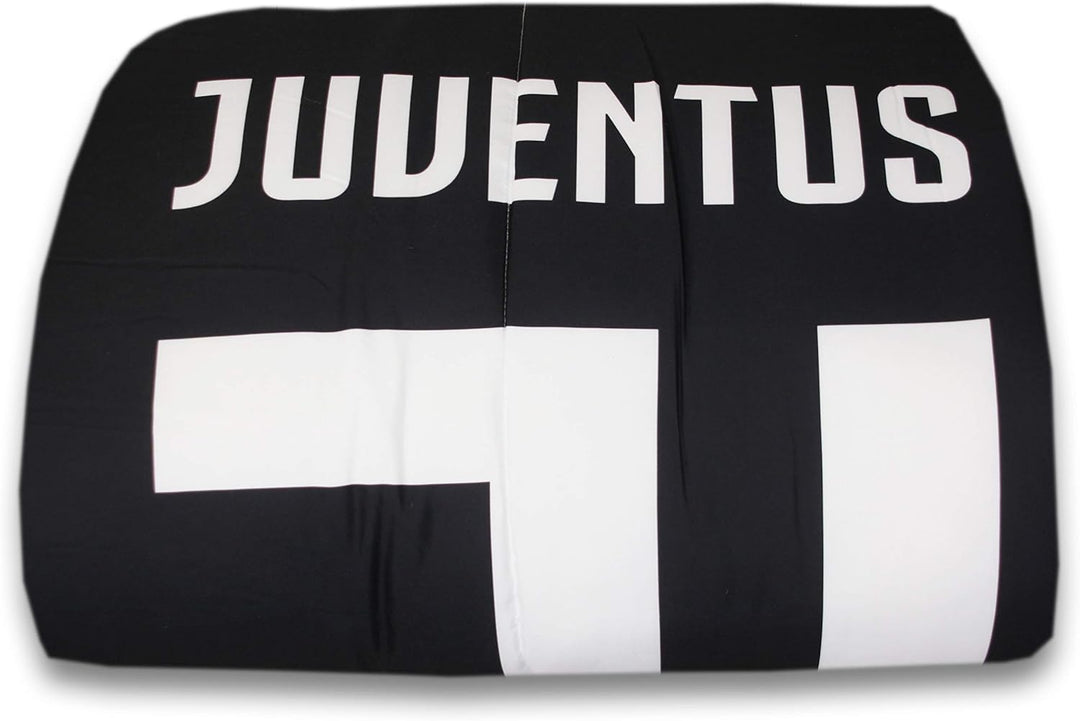 Juventus, Steppdecke aus weicher Mikrofaser, für Einzelbett, Motiv: Juventus-Logo, 170 x 260 cm
