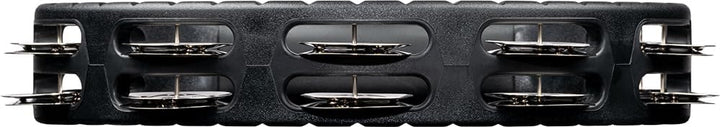 Meinl Percussion HTMT1BK Tambourine (ABS-Plastik) mit vernickelten Stahlschellen (2-reihig) Handmode