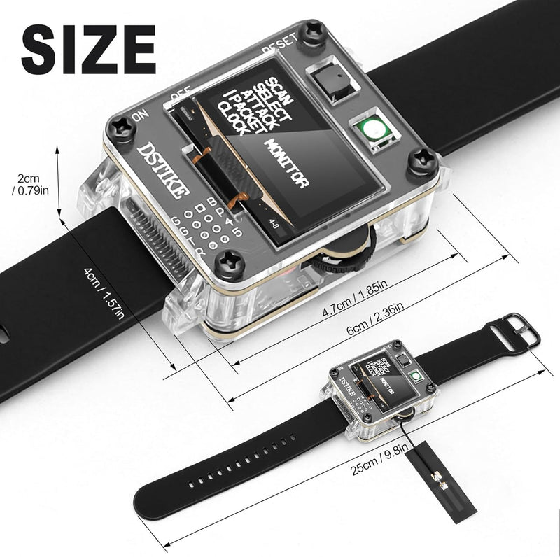 Seamuing WiFi Test Tool DSTIKE Deauther Watch SE ESP8266 ESP-12F Programmierbares Entwicklungsboard